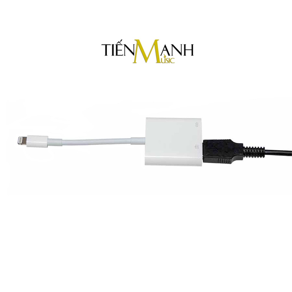 [Chính Hãng] Dây Cáp OTG Kết nối Micro, Đàn Organ, Piano Với iPhone, iPad iOS Lightning to USB 3  Camera Adapter Mic