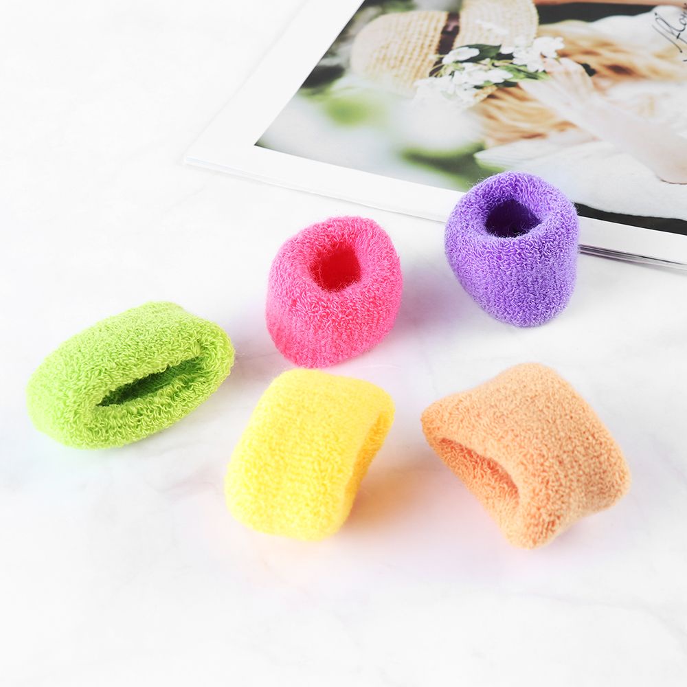 Dây buộc tóc cao su mềm bản rộng co giãn màu kẹo thời trang cho nữ