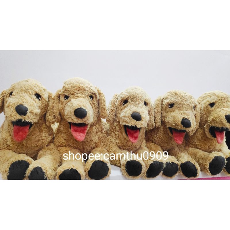 Chó nhồi bông GOLDEN GOSIG IKEA -gối ôm chó nâu lông mịn- chính hãng
