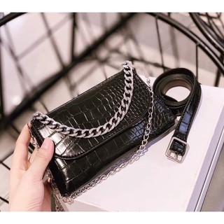 Túi đeo bụng hoạ tiết ❣️FREESHIP❣️túi đeo chéo có dây đeo bụng nữ