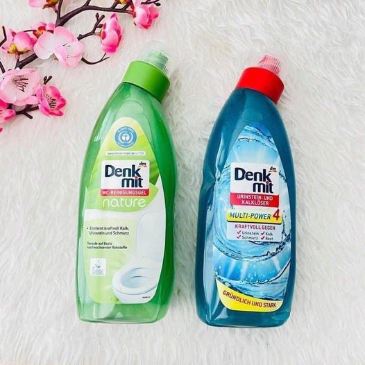 Dung dịch tẩy rửa bồn cầu, nhà vệ sinh Denkmit 750 Ml, hương hoa tự nhiên - Nhập Đức