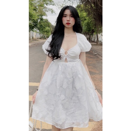 ĐẦM TAY PHỒNG KHOÉT LƯNG RÚT NGỰC