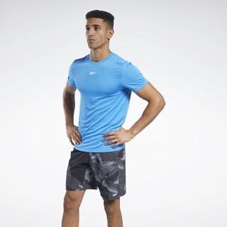 Áo thun thể thao nam reebok tập luyện workout ready melange short sleeve tee fs8440