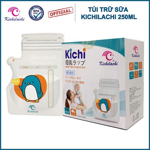 Túi trữ sữa Kichilachi 100ml, 120ml, 250ml