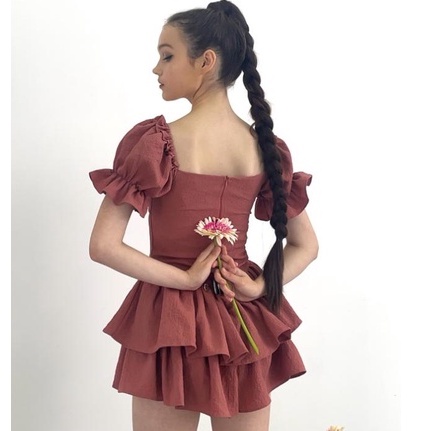 Đầm nữ tôn dáng thiết kế lucie.brandvn - jumpsuit luice 06 màu hường