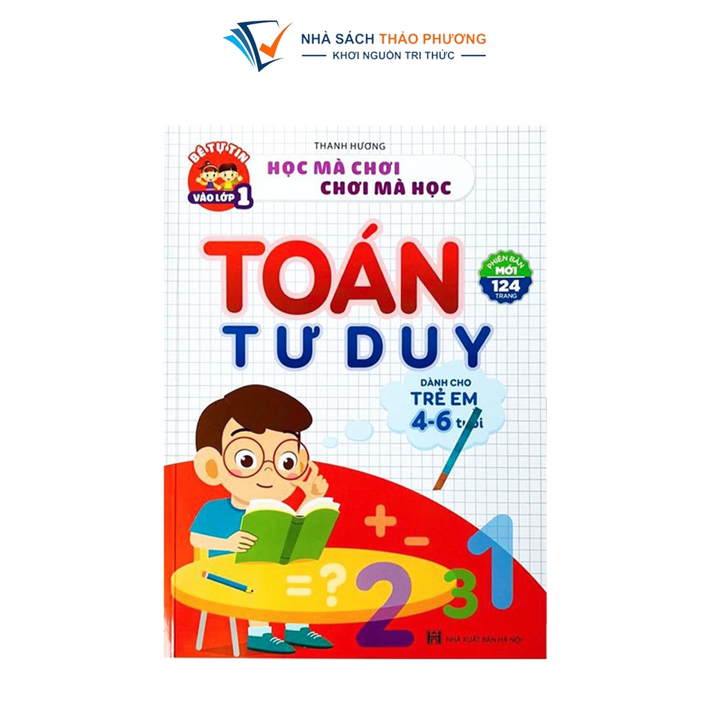 Sách - Tập đánh vần tiếng việt, Toán tư duy cho trẻ 4-6 tuổi (Combo 2 cuốn)