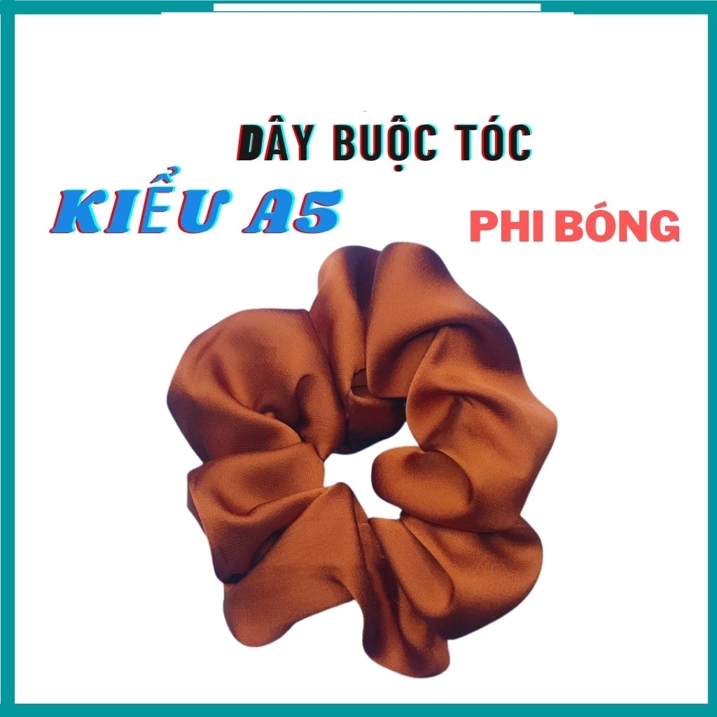 Dây Cột Tóc Nữ Scrunchies Phi Lụa Satin Hàn AB