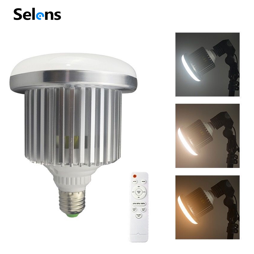 Bóng đèn Selens Led E27 105W 3200K-5500K tiết kiệm năng lượng có thể điều chỉnh