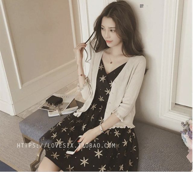 Áo khoác len cardigan mỏng tay lỡ dáng ngắn thiết kế đơn giản sang trọng AKL06 | BigBuy360 - bigbuy360.vn