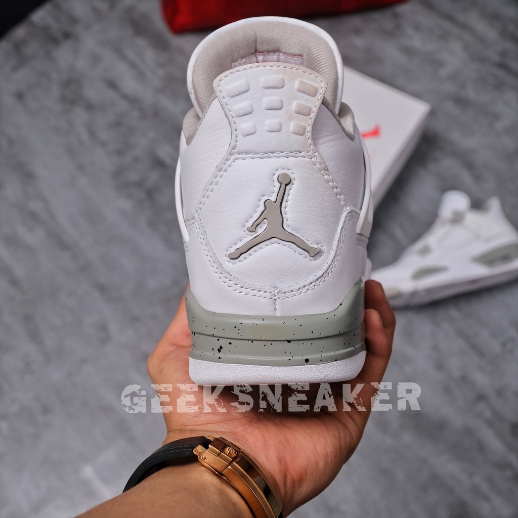 Nguyên Bản SC  Giày Sneaker Jordan 4 Oreo  “ Tech Grey “