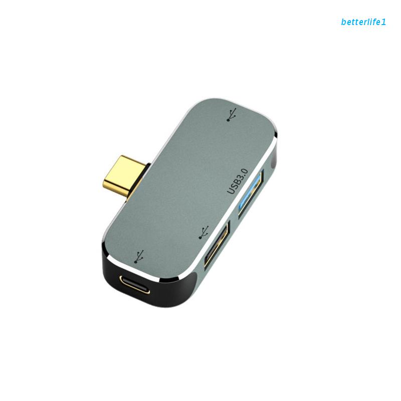 Hub chia 4 cổng 1 cổng USB 3.0 2 cổng USB 2.0 1x Type C hỗ trợ sạc điện thoại PC Laptop