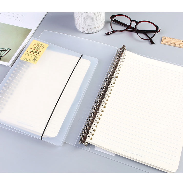 Bìa sổ còng 20,26 lỗ a5 b5, sổ refill dành cho học sinh