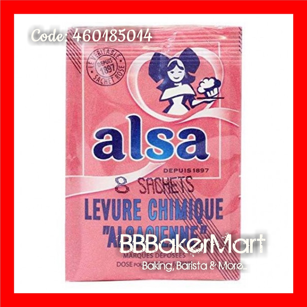 ALSA - Bột nổi/bột nở làm bánh Baking Powder hiệu ALSA Pháp - 01 Gói 11gr