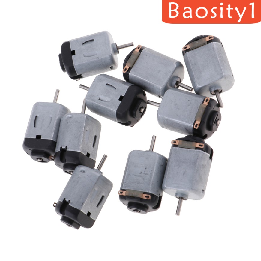 [Baosity1] 10 Đầu Nối Động Cơ Micro DC 130 3V 15000PRM Mini Cho Đồ Chơi Xe Hơi