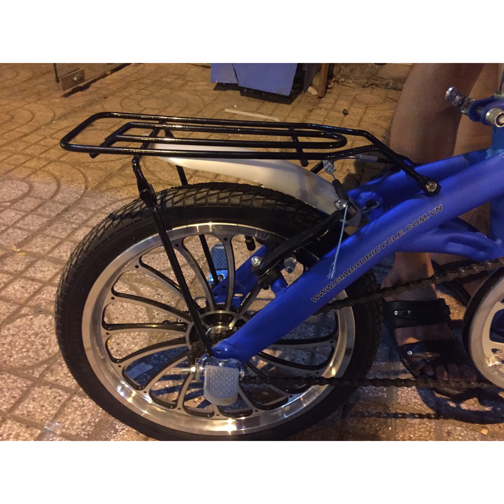 Gác để chân sau xe đạp dày dặn dùng cho người ngồi sau gác chân, gấp xếp nhỏ gọn