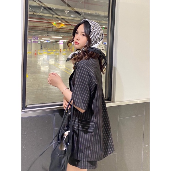 [HÌNH THẬT ĐỘC QUYỀN TỪ TOS.CLOSET]Set vest nữ gồm blazer + short ngắn