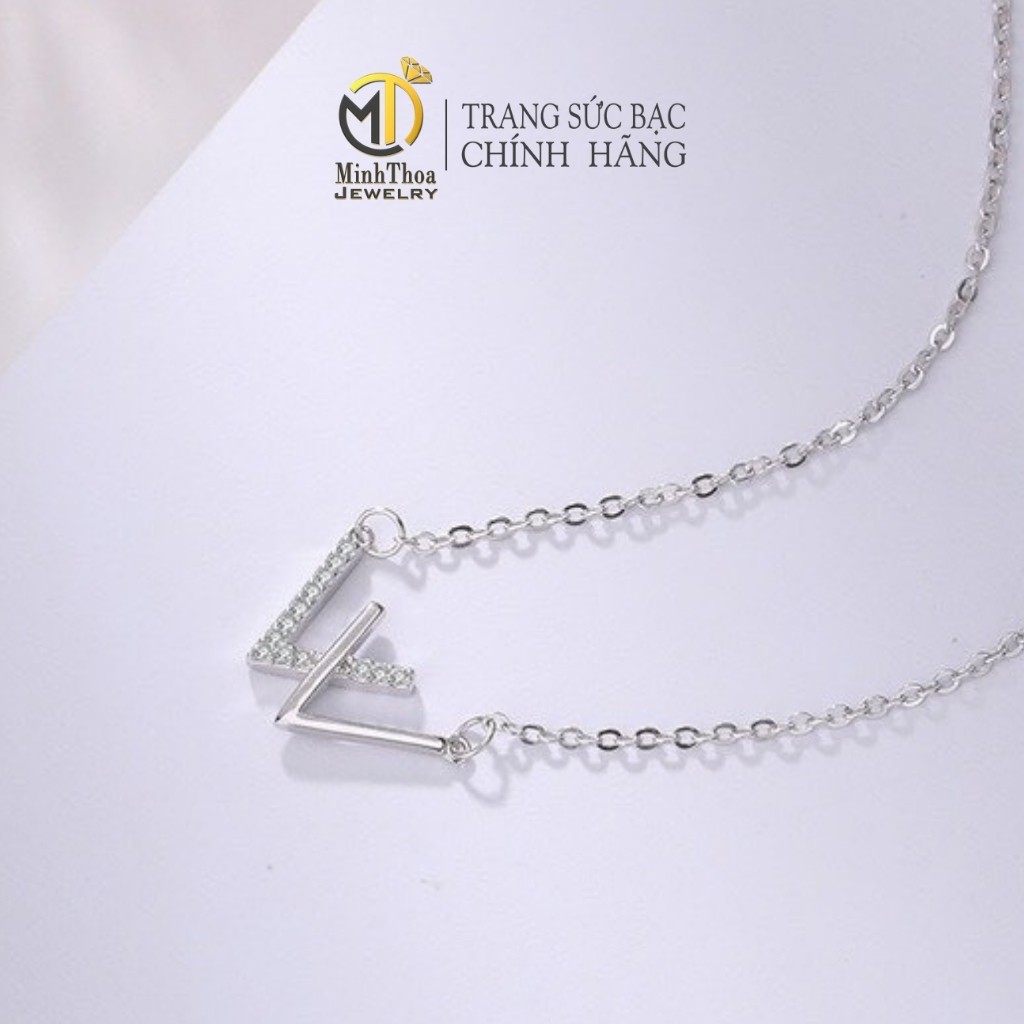 Dây chuyền bạc, vòng cổ nữ trang sức bạc đẹp phong cách Hàn Quốc Minh Thoa JEWELRY