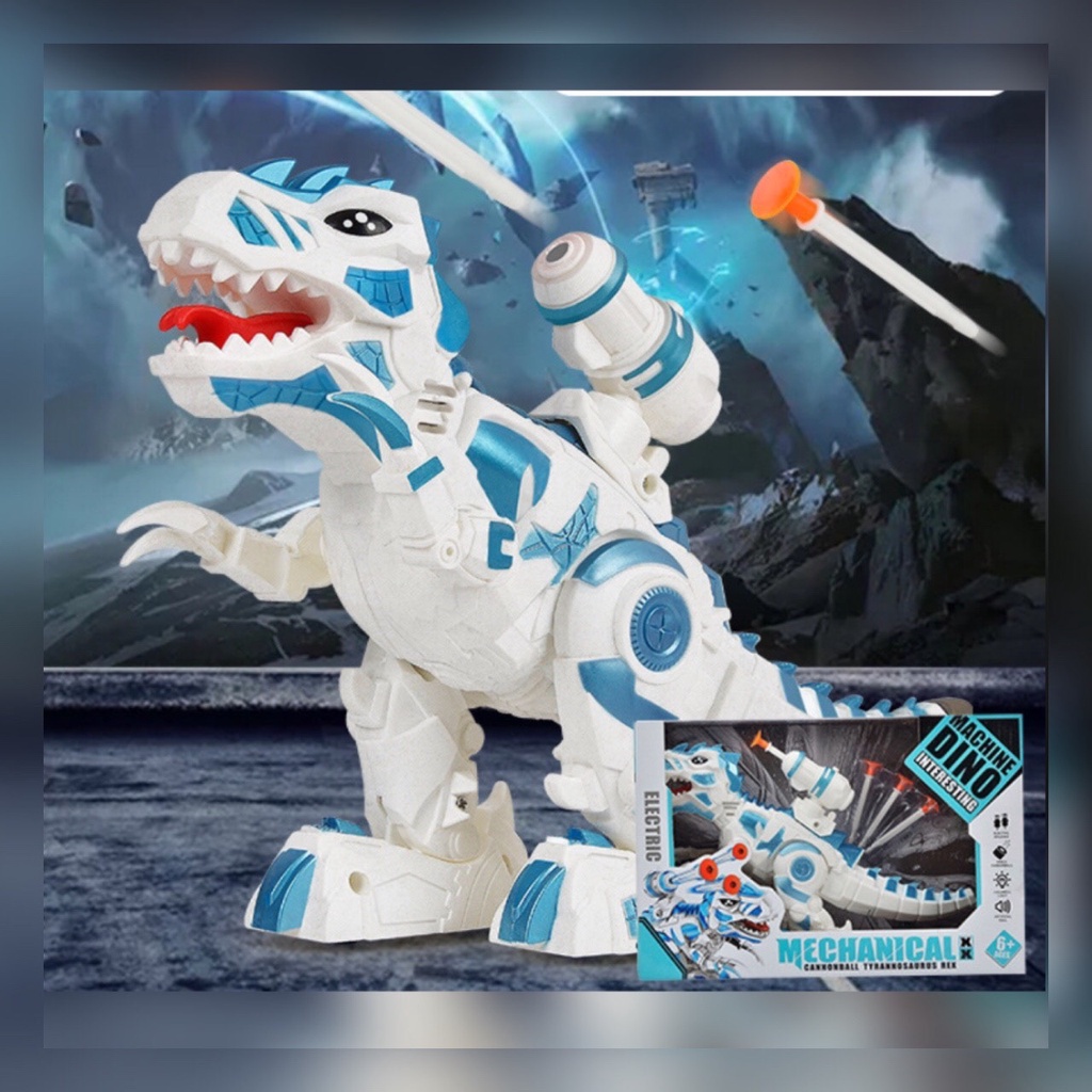Đồ Chơi Khủng long bạo chúa T rex bắn tên cỡ lớn chạy pin có đèn