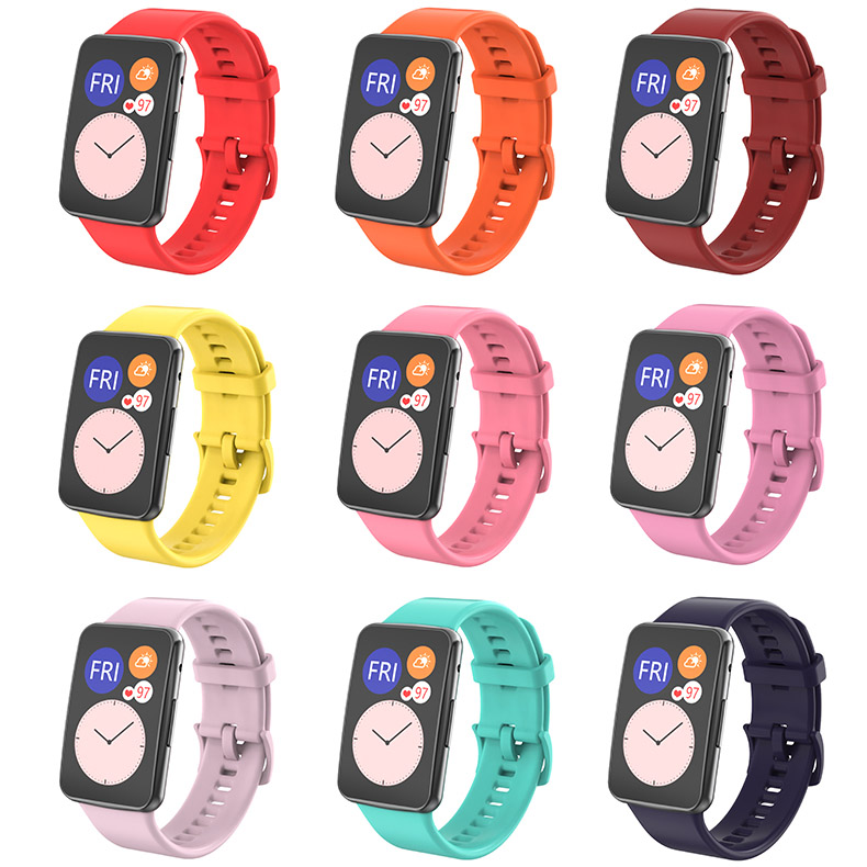 Dây Đeo Silicon Thay Thế Cho Đồng Hồ Thông Minh huawei watch Fit