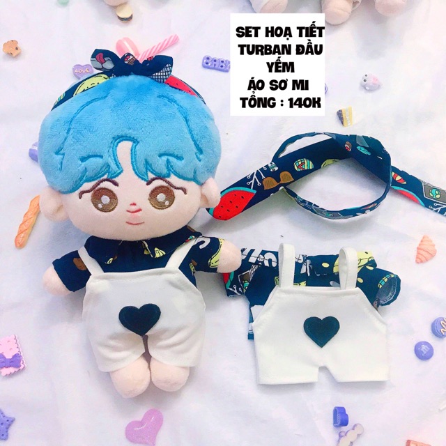 SET YẾM ÁO TURBAN ĐẦU