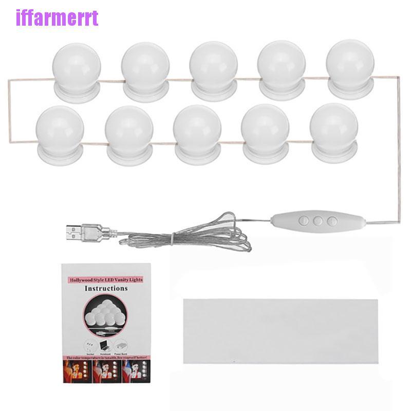 Đèn LED USB Gắn Gương Trang Điểm Phong Cách Hollywood