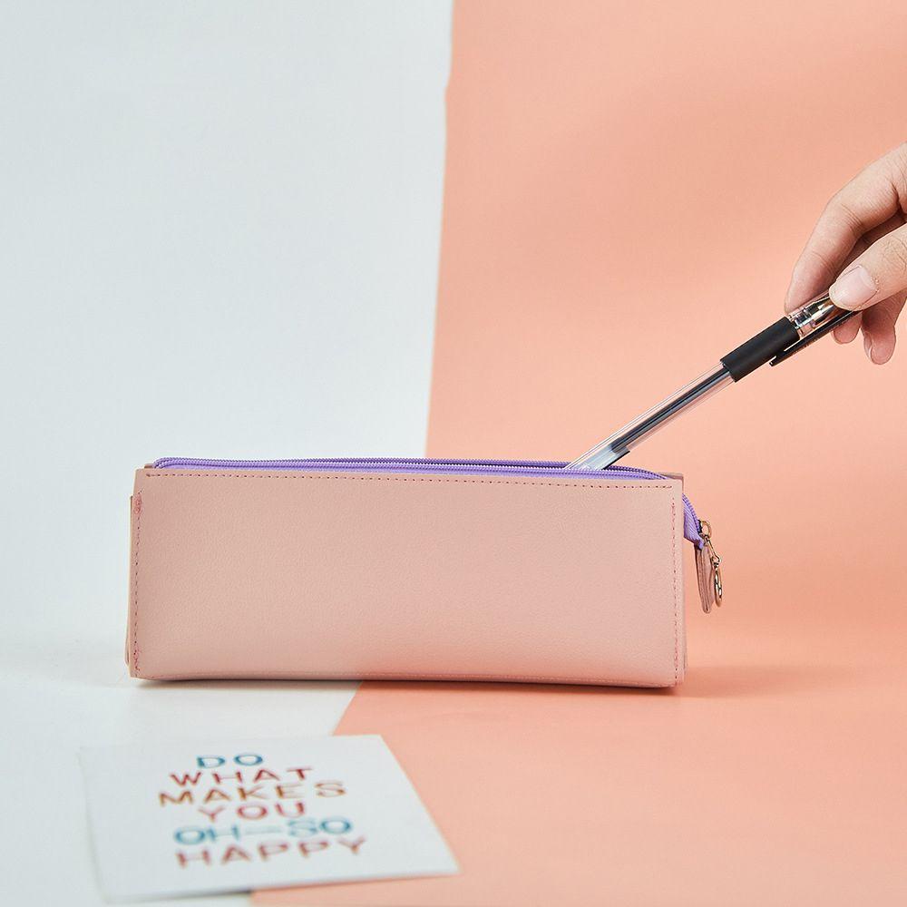 Túi Đựng Mỹ Phẩm / Đồ Dùng Văn Phòng Phẩm Chống Thấm Nước Có Khóa Kéo Tiện Dụng Cho Học Sinh