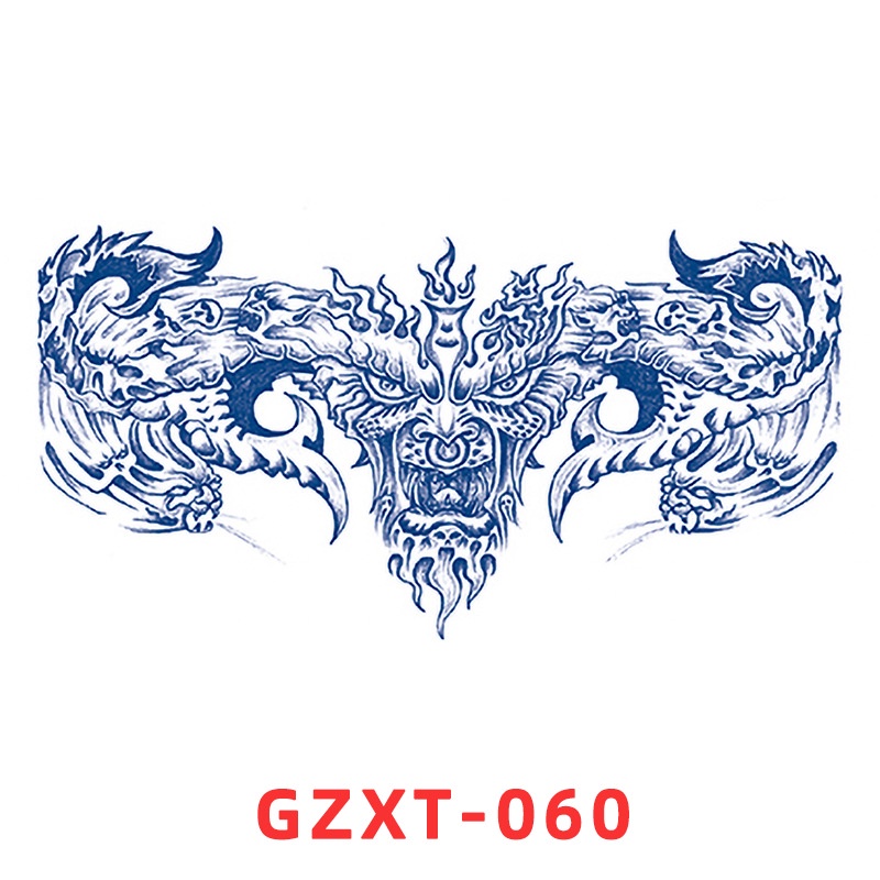 Miếng dán hình xăm tạm thời trên ngực kiểu đôi cánh chiết xuất thảo dược nước ép lâu trôi chống nước