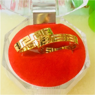 Nhẫn Cặp Kiểu Ziczac-Không Phai Màu