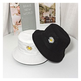 Mũ Tai Bèo Hoa Cúc GD 2 Mặt, Nón Bucket Tai Bèo G-Dragon 2 Mặt Chất Vải Kaki Mịn