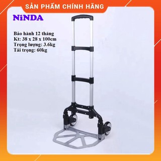 [ HÀNG LOẠI 1 ]  Xe đẩy hàng 2 bánh gấp gọn Ninda NDX60, BH 12 tháng [ HÀNG TỐT NHẤT ]..... MỚI