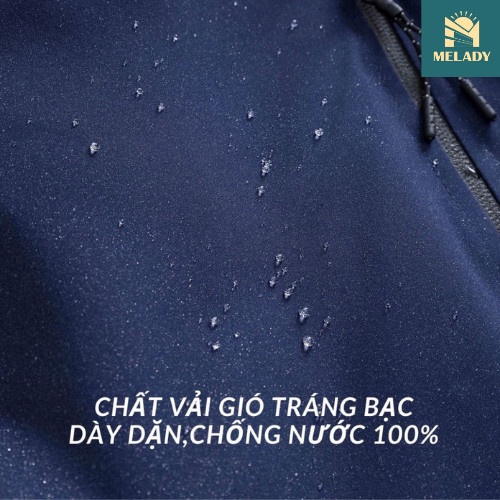 Áo gió nam, nữ chống nước cao cấp 2 lớp vải tráng bạc, chống mưa, chống gió, chống nắng hoàn toàn