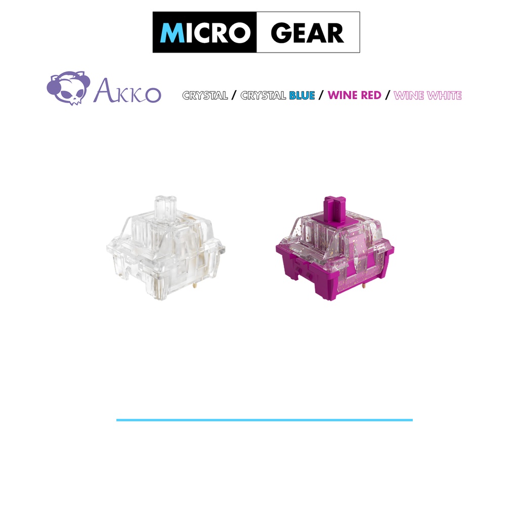 Gói Công tắc phím cơ - Switch Akko CS - Crystal / Crystal Blue / Wine Red / Wine White /