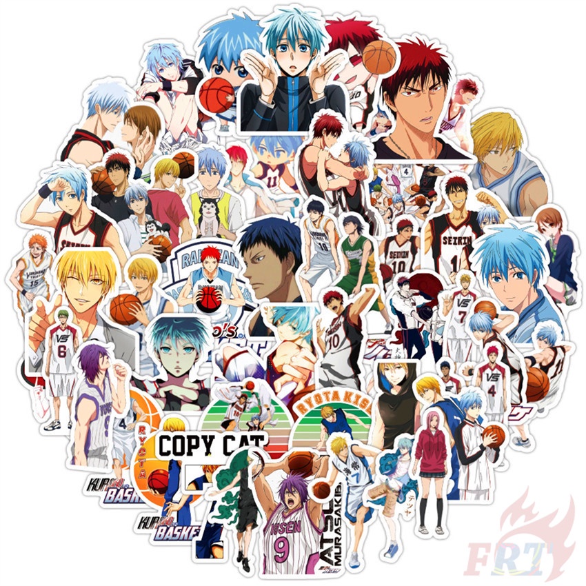 Bộ 50 Cái ❉ Miếng Dán Trang Trí Phong Cách Kuroko'S Basketball Series 01 ❉ Miếng Dán Trang Trí Hình Nhân Vật Kuroko Tetsuya