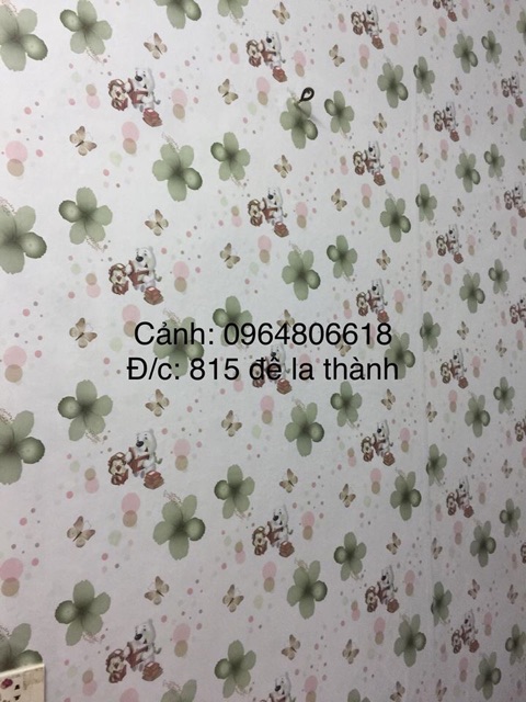 Decal dán tường nhiều màu khổ ngang 1,2m.