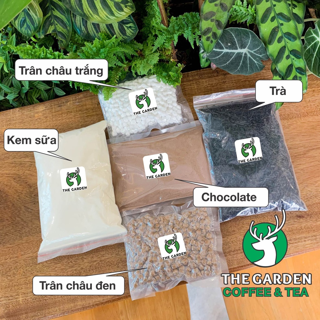 Set Trà Sữa Matcha, Chocolate, Khoai Môn THE GARDEN