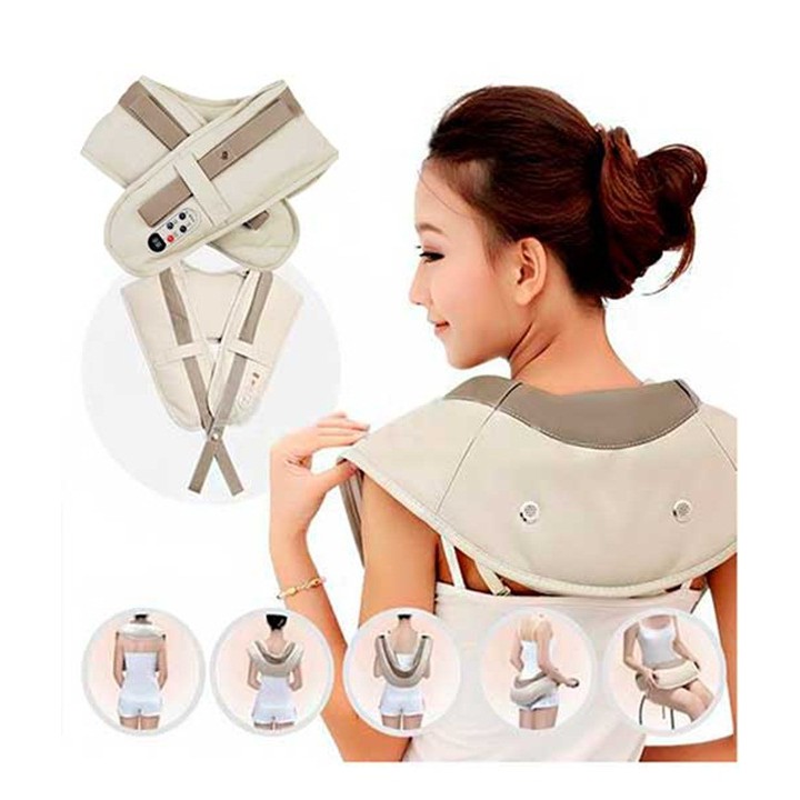 ✔️✔️ Đai đeo massage ĐẤM lưng - vai - cổ gáy Cervical Massage Shawls + Tặng 1 CÂY ĐÁM LƯNG 3 IN 1