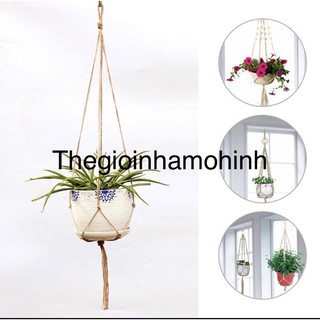 Dây treo chậu cây, macrame, dây treo macrame, decor, diy