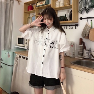 [ Order TaoBao] Áo Sơ Mi Tay Ngắn Gấu Dễ Thương
