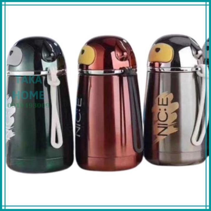 Bình giữ nhiệt cho bé giữ nhiệt nóng lạnh 300ml Inox cao cấp 304 hình dễ thương ,HOT LỖI 1 ĐỔI 1 TAKA HOME