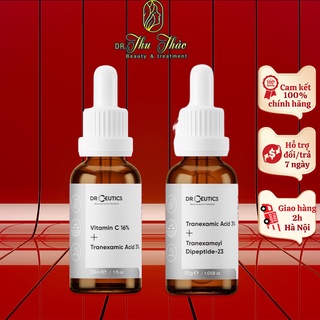 Serum DrCeutics Vitamin C 16%, Tranexamic 3% tinh chất giảm thâm, làm sáng da hiệu quả 30ml