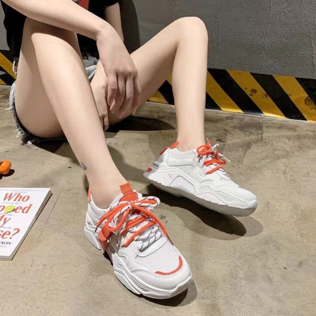 [LOẠI 1 + VIDEO ẢNH THẬT] Giày thể thao nữ trắng Ulzzang mẫu mới JINTU 4 màu cá tính đi học đi chơi đi tập đế êm 5cm