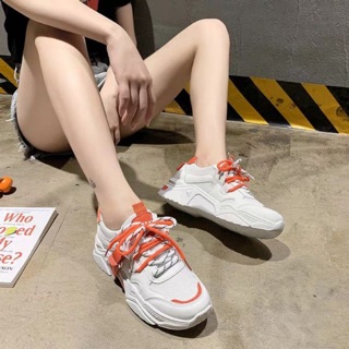 [LOẠI 1 + VIDEO ẢNH THẬT] Giày thể thao nữ trắng Ulzzang mẫu mới JINTU 4 màu cá tính đi học đi chơi đi tập đế êm 5cm