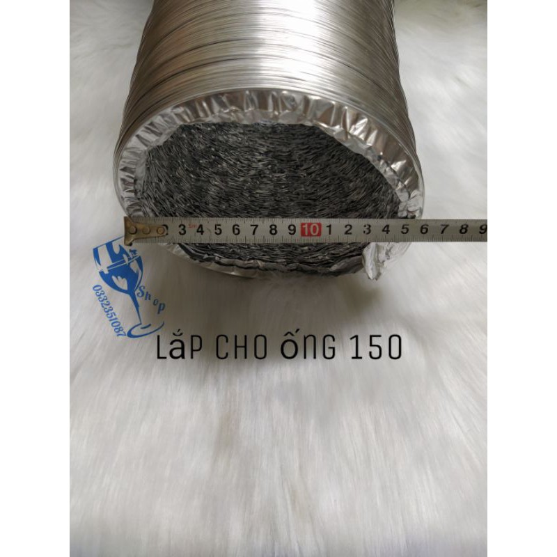 Ống bạc đường kính 150 dùng cho quạt thông gió, hút mùi. cuộn 8m