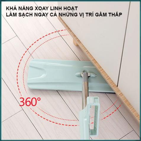 Chổi lau nhà thông minh tự vắt Spin Mod xoay 360 độ-CHẤT LƯỢNG