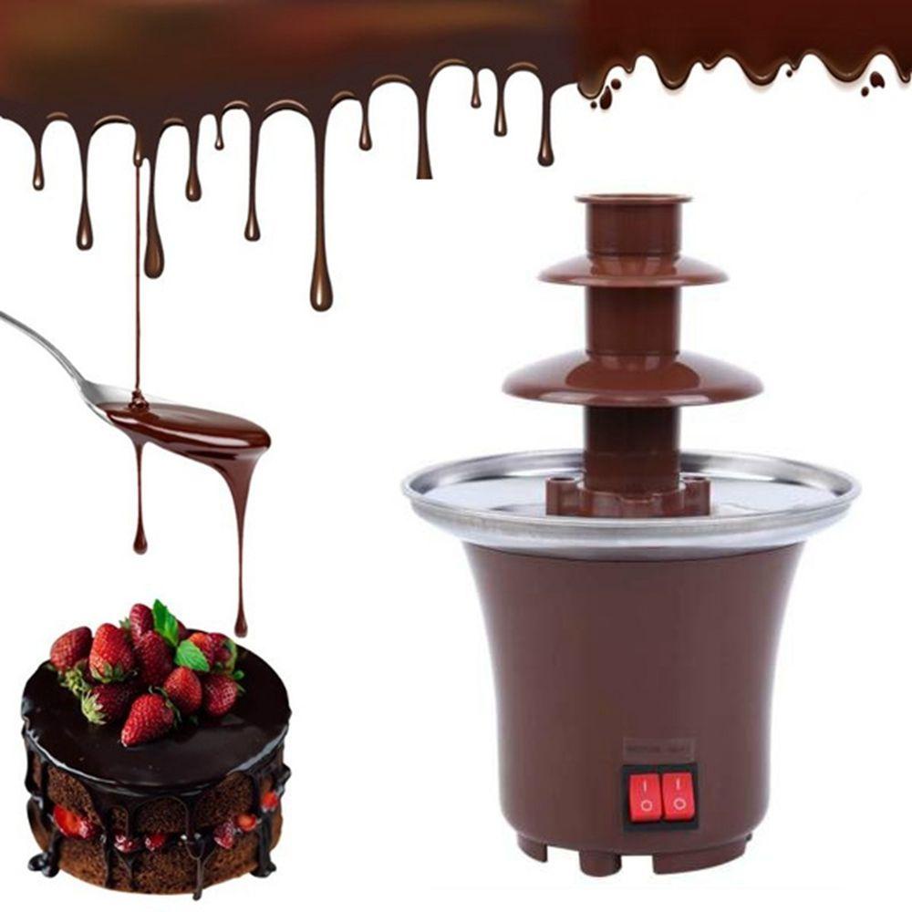 YIYU Đài Phun Sô Cô La Ba Tầng Dùng Cho Nấu Ăn