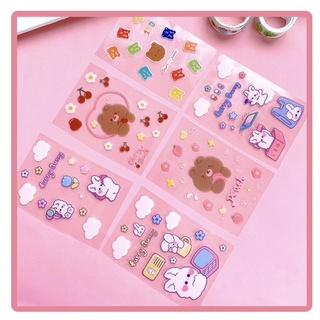 Sticker Trong Suốt Hình Gấu