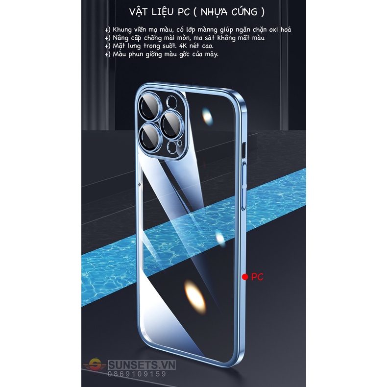 Ốp lưng iphone 13/ 13 Pro/ 14 Pro Max Vỏ cứng Chống Ố