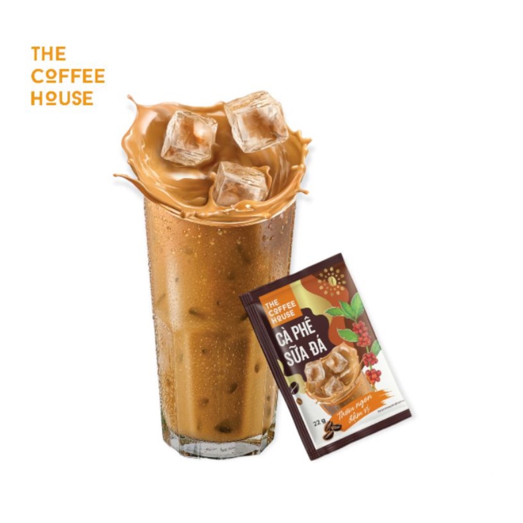Cà phê sữa đá hòa tan The Coffee House 22g/gói