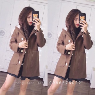 Áo Khoác Dạ Mũ, Áo Khoác Dạ Nữ Cao Cấp