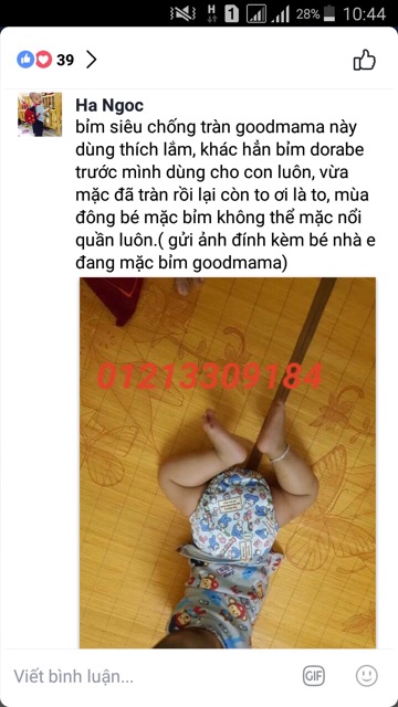 Combo 03 bộ tã, bỉm vải goodmama siêu chống tràn ban đêm size m 3 đến 13 kg